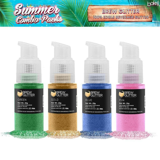 Summer Brew Glitter® Spray Pump Combo Pack B | 4 PC Set | Bakell