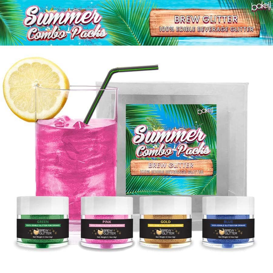 Summer Edible Glitter Brew Glitter Combo Pack Collection B (4 PC Set)-Brew Glitter_Pack-bakell