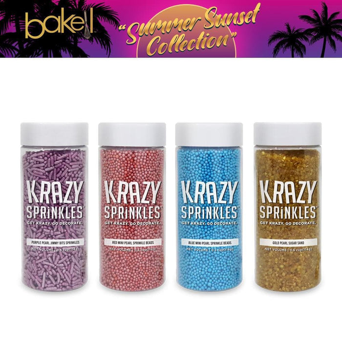Summer Sunset Sprinkles Jimmies, Beads & Sugar Sand Pack | Bakell.com