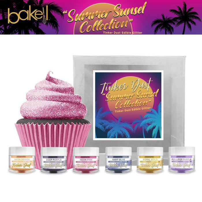 Summer Sunset Tinker Dust Edible Glitter Combo Pack (6 PC) | Bakell
