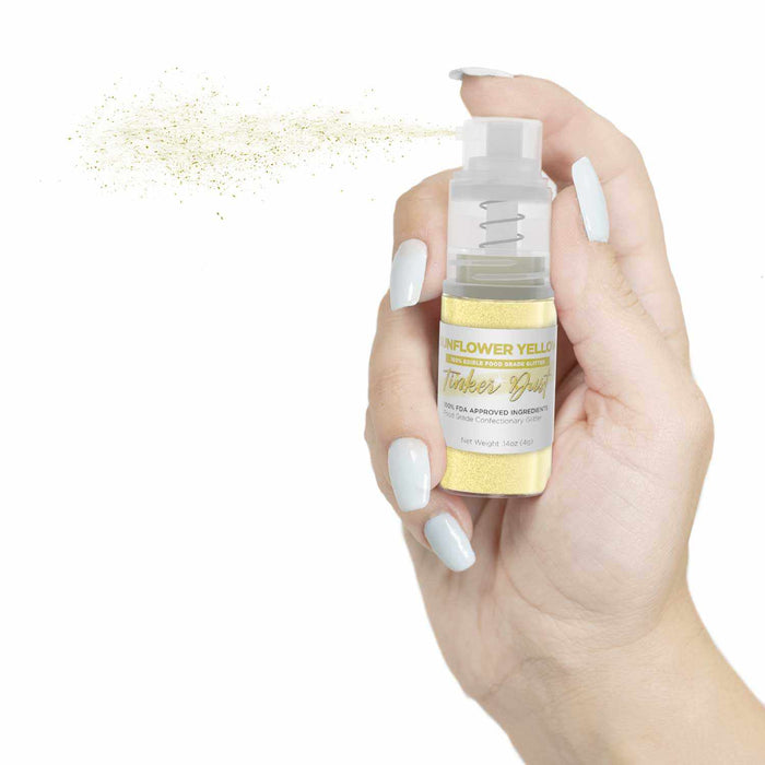 Buy Sunflower Yellow  4g Glitter Spray Pump | Tinker Dust® | Bakell