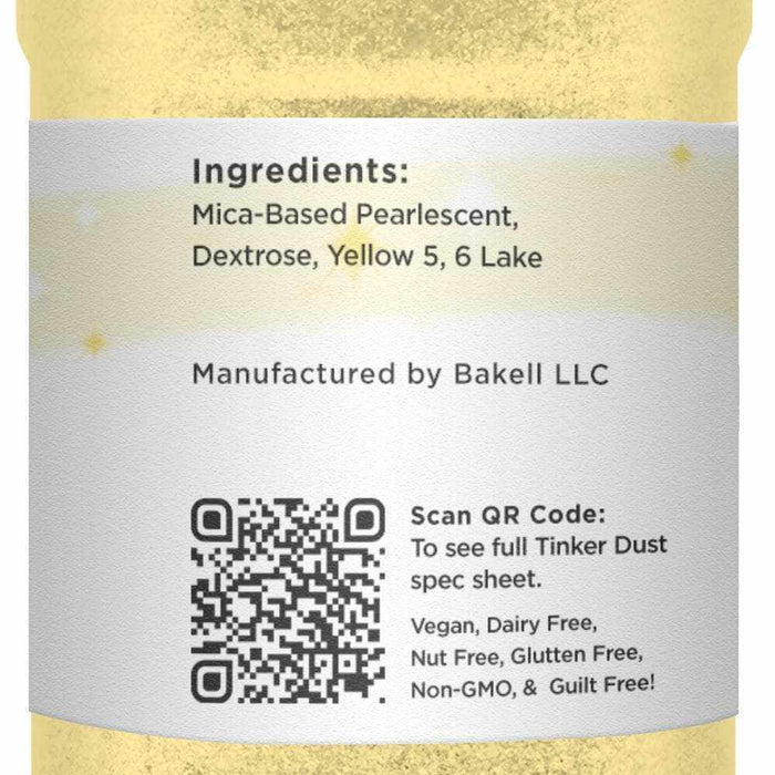 Sunflower Yellow Tinker Dust® Edible Glitter 45g Shaker | Bakell.com