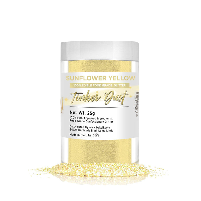 Sunflower Yellow Tinker Dust, Bulk | #1 Site for Edible Glitter & Dust