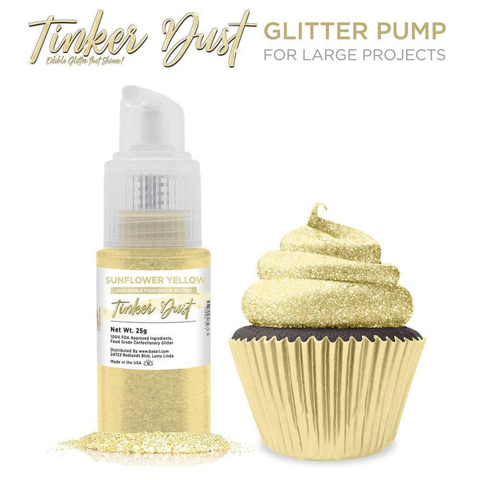 Sunflower Yellow Tinker Dust® Glitter Spray Pump by the Case-Wholesale_Case_Tinker Dust Pump-bakell