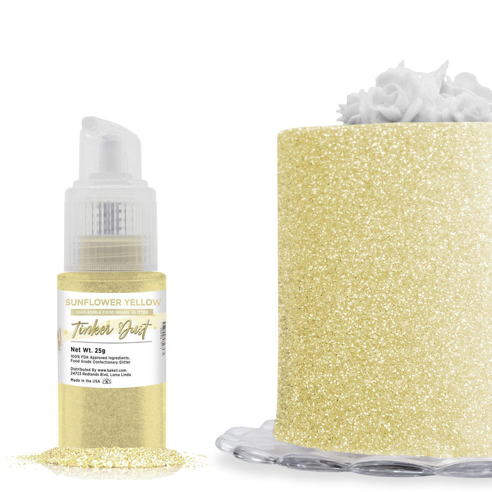 Sunflower Yellow Tinker Dust® Glitter Spray Pump by the Case | Private Label-Private Label_Tinker Dust Pump-bakell
