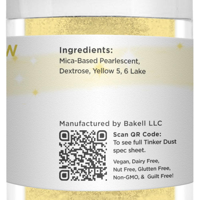 Sunflower Yellow Tinker Dust Glitter Private Label | Bakell