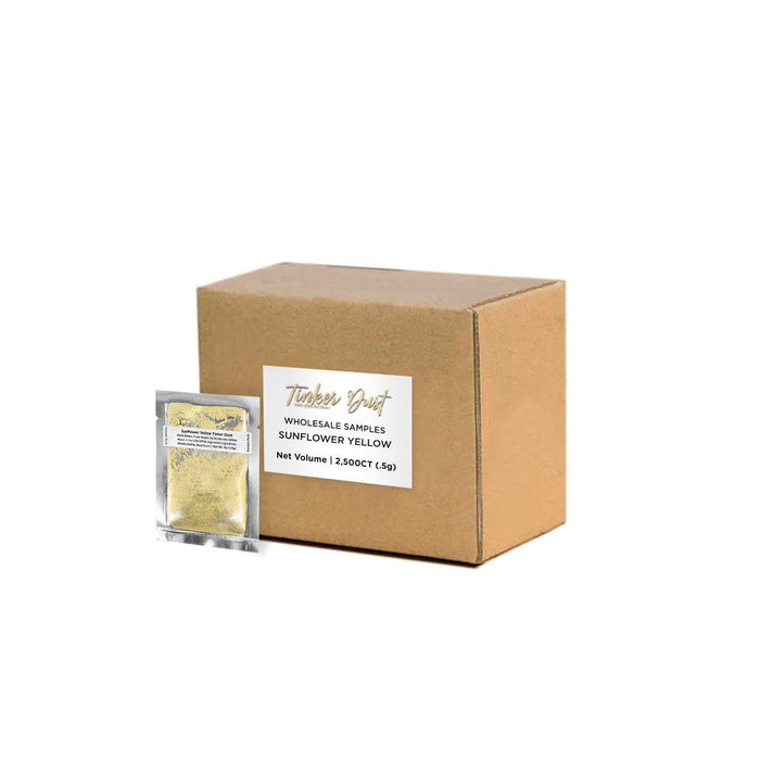 Sunflower Yellow Tinker Dust Glitter Sample Packs Wholesale | Bakell