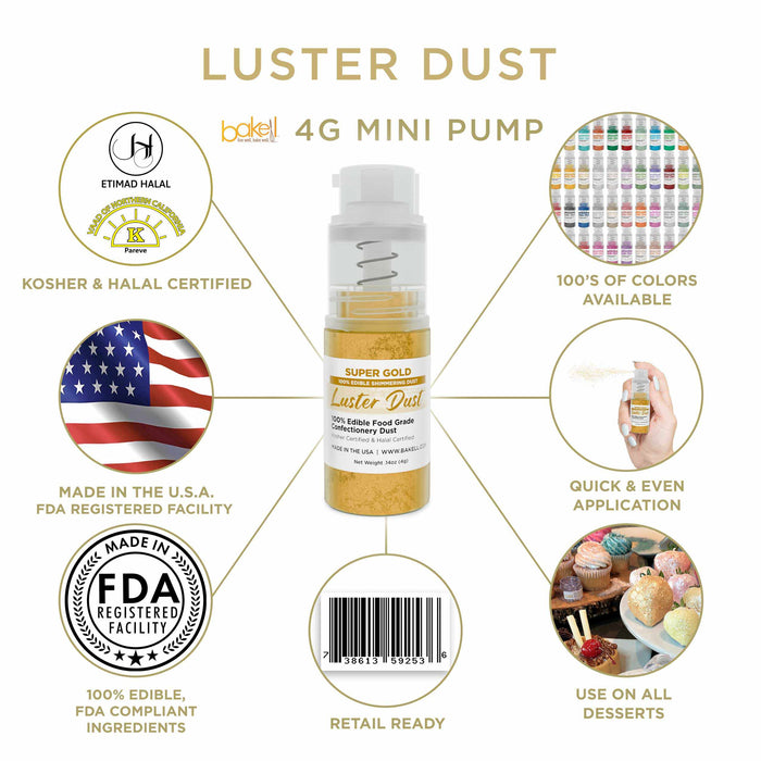 Huge Savings by Purchasing Wholesale | Super Gold Glitter Dust Edible