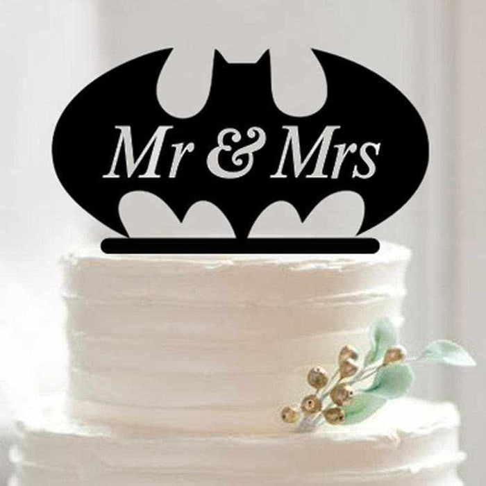 Superhero Wedding Cake Topper "Mr and Mrs" | Bakell