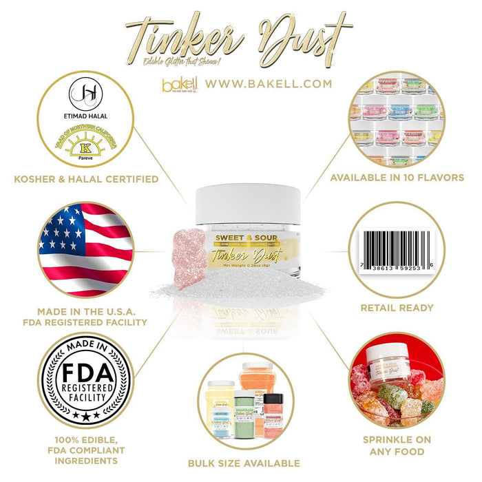 Buy Flavored Sweet & Sour Sugar Tinker Dust - Powder Candy - Bakell