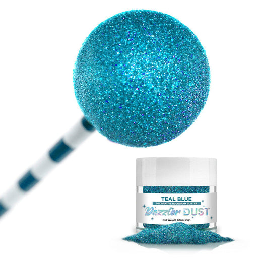 Teal Blue Dazzler Dust® 5 Gram Jar-Dazzler Dust_5G_Google Feed-bakell