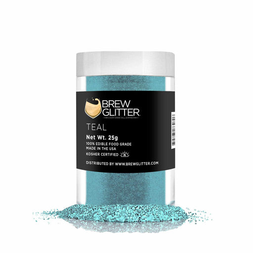 Teal Green Brew Glitter®, Bulk Size | Bakell Beverage & Beer Glitters
