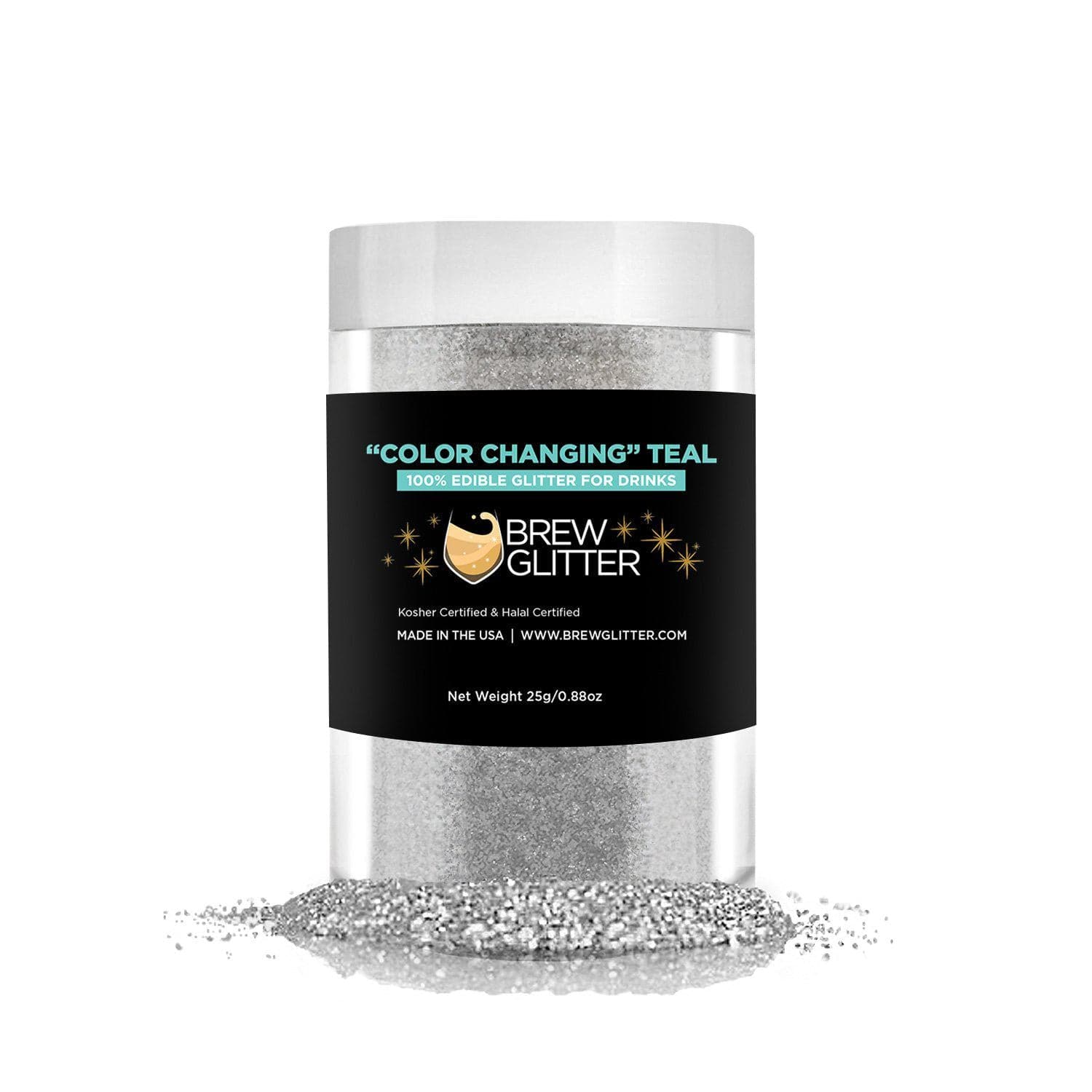 Bulk Size Teal Color Changing Glitter | Bakell