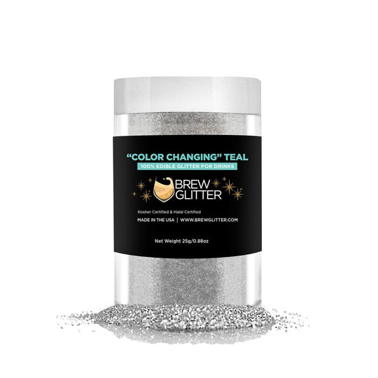 Bulk Size Teal Color Changing Glitter | Bakell