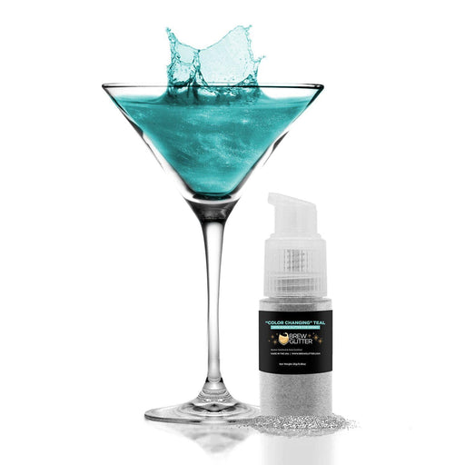 Buy Teal Color Changing Brew Glitter® Spray Pump | Bakell