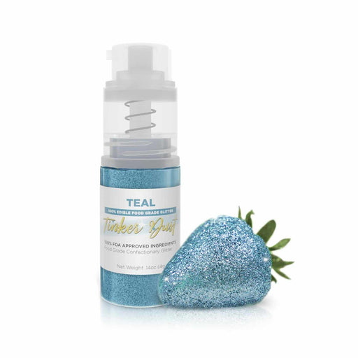 Teal Edible Glitter Spray 4g Pump | Tinker Dust® | Bakell