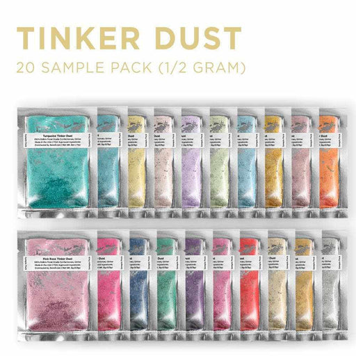 Tinker Dust® 100% Edible Glitter Sample Set of 20 Colors | Bakell.com