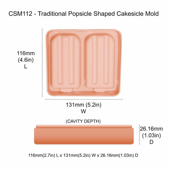 Traditional Popsicle Mold | Quality Silicone Cake Molds | Bakell