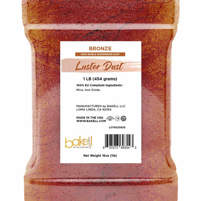Buy Bronze Gold Wholesale Luster Dust by the Case | E171-free | Kosher