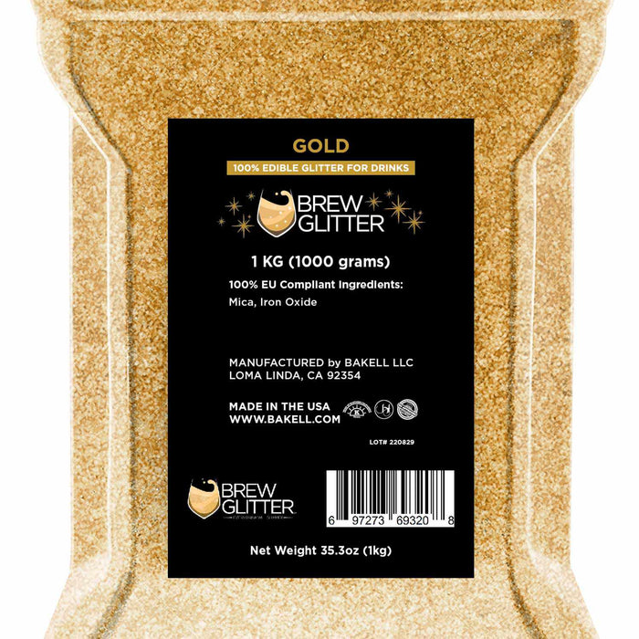 Gold Brew Glitter E171 Free | Bulk sizes available for purchase!