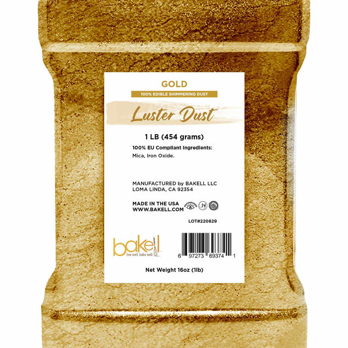 Gold Luster Dust EU Compliant | Kosher | Buy in Bulk Sizes at discount