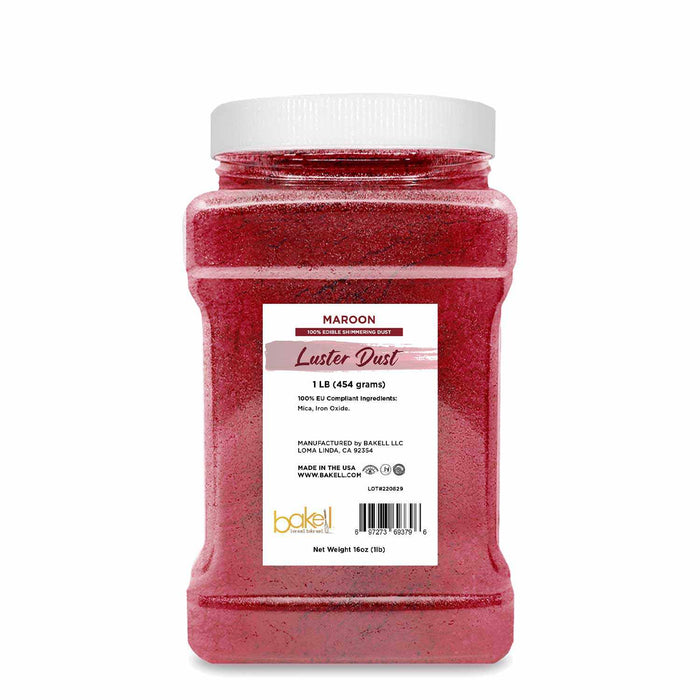 E171-free Maroon Luster Dust | Baked Treats & Sweets | Purchase Today!