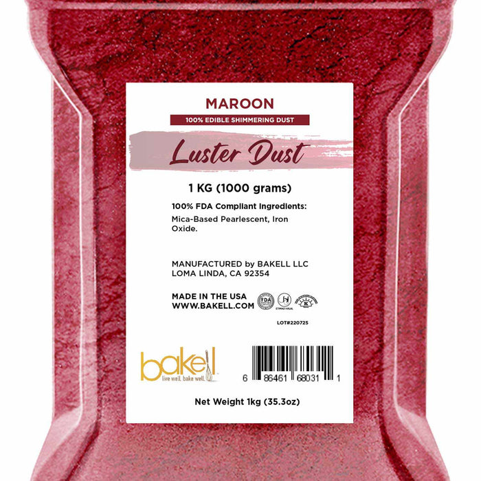 True Maroon Luster Dust Now Available Wholesale by the Case | Save Now
