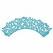 Turquoise Blue Butterfly Lace Cupcake Wrappers & Liners | Bakell