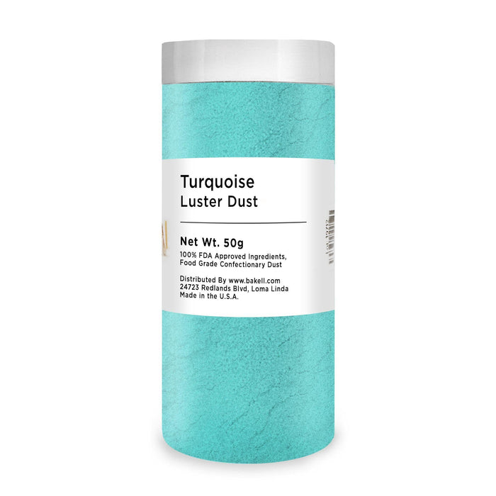 Turquoise Luster Dust | 100% Edible & Kosher Pareve | Wholesale | Bakell.com