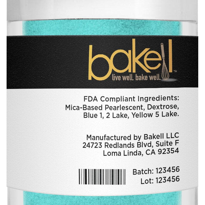 Turquoise Luster Dust | 100% Edible & Kosher Pareve | Wholesale | Bakell.com