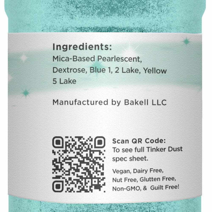 Turquoise Tinker Dust® Edible Glitter 45g Shaker | Bakell.com