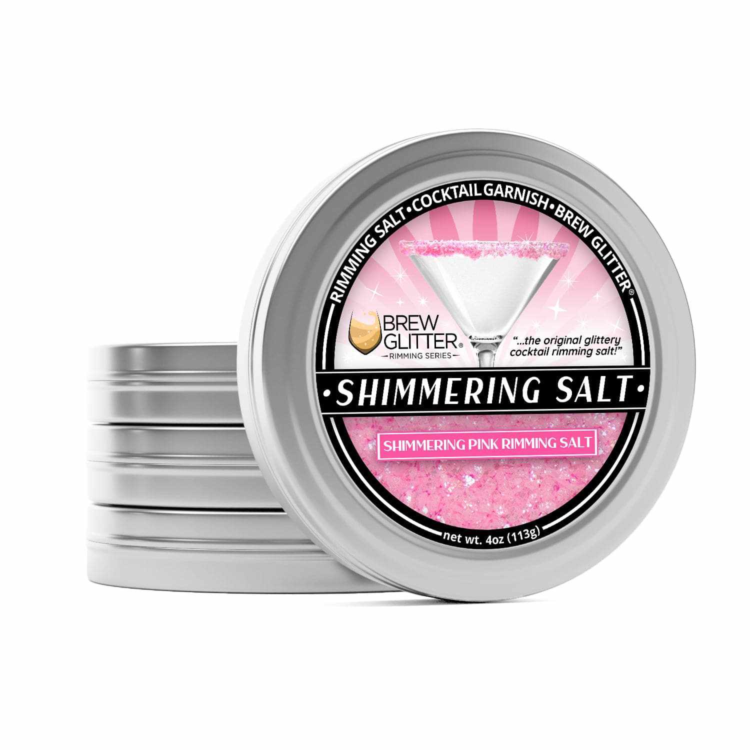 Buy Bright Pink Salt Rimmer - Crystal Pink Cocktail Salt - Bakell.com