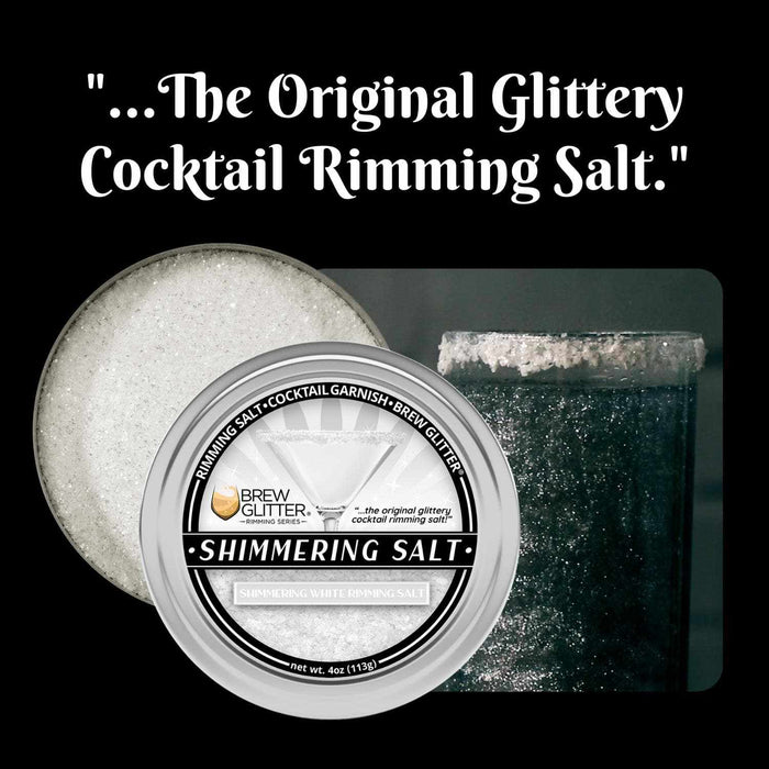 Buy White Salt Rimmer - Shimmering White Cocktail Salt - Bakell