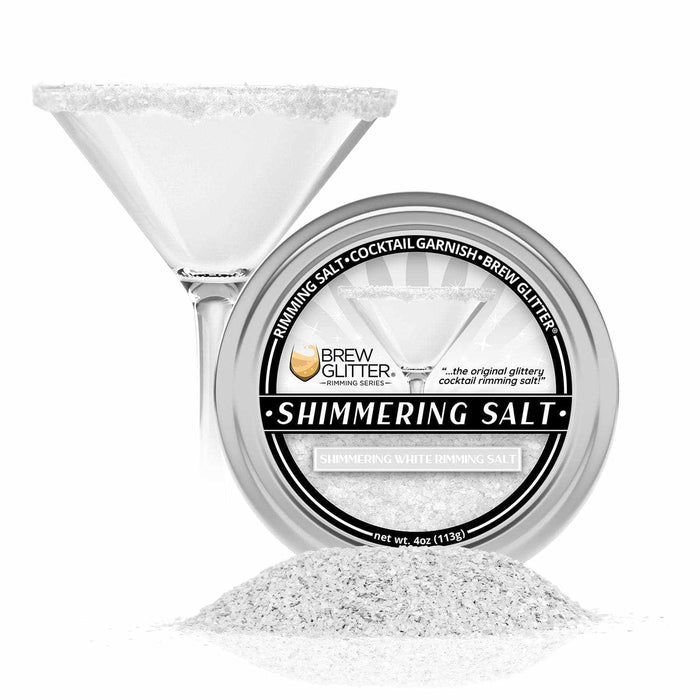 Buy White Salt Rimmer - Shimmering White Cocktail Salt - Bakell