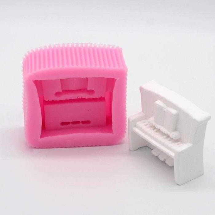 Upright Piano Silicone Mold | 3 x 3 inches | BAKELL.COM