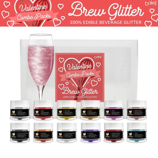 Valentine's Day Collection Brew Glitter Combo Pack B (12 PC SET)-Brew Glitter_Pack-bakell