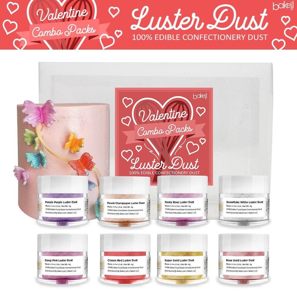 Valentine's Day Collection Luster Dust Combo Pack A (8 PC SET)-Luster Dust_Combo Pack-bakell