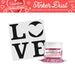 Valentine's Day Collection Stencil Decoration Combo Pack B (2PC SET)-Valentine's Day_Gift Set-bakell