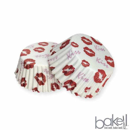 Valentines Day Kiss Standard Size Cupcake Wrappers & Liners  | Bakell® Baking Products