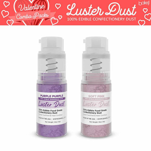Valentine's Day Luster Dust Mini Pump Secret Admirer Combo (2 PC SET)-Luster Dust_Combo Pack-bakell