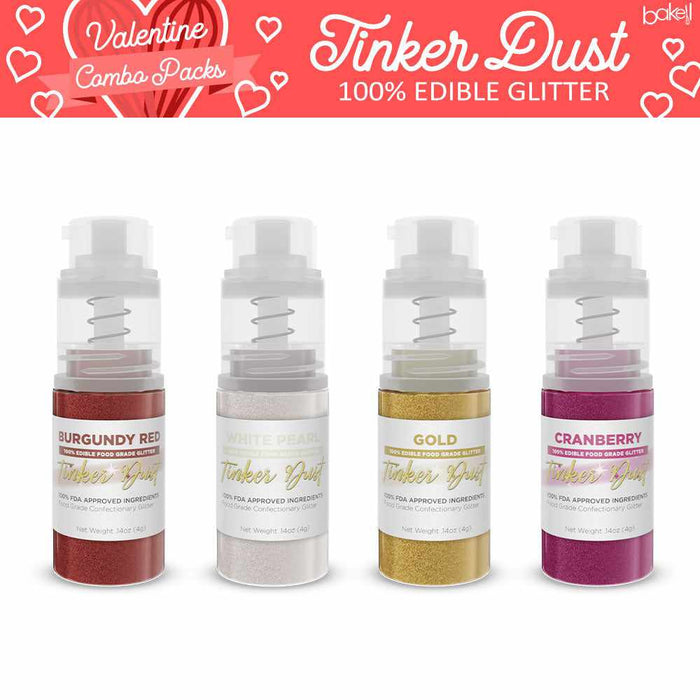 Valentine's Day Tinker Dust Mini Pumps Combo | Kosher Food Glitter