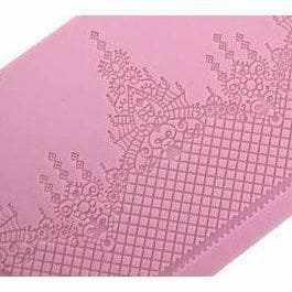 Victorian Lace Silicone Fondant Mat, 14.5 x 5 inches | Bakell.com