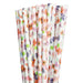 Watercolor Floral Print Cake Pop Drinking Straws | Bakell®