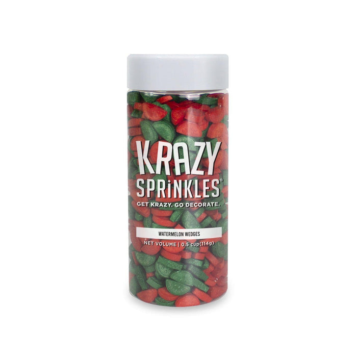Watermelon Wedges Shaped Sprinkles-Krazy Sprinkles_HalfCup_Google Feed-bakell