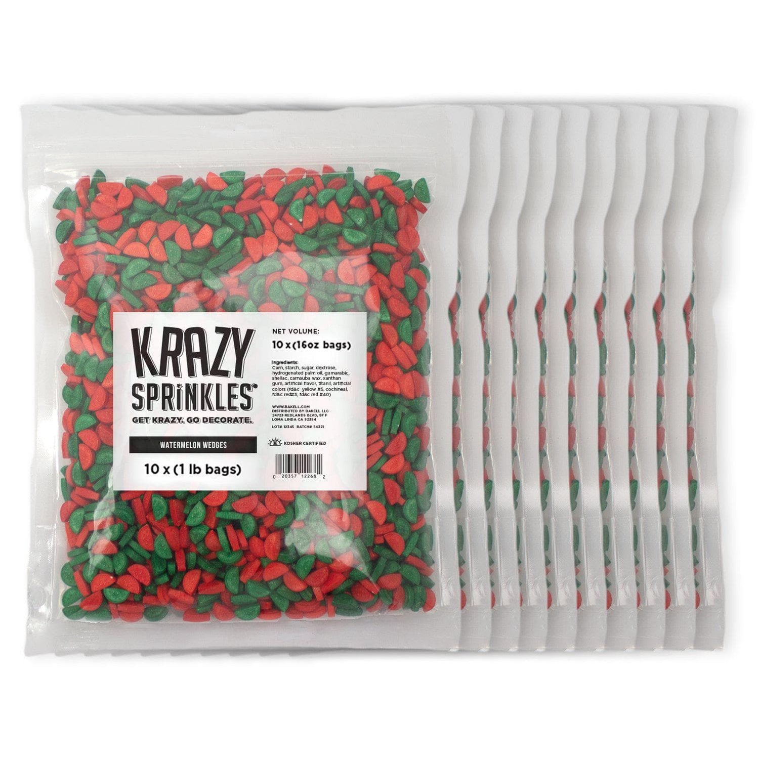 Watermelon Wedges Shaped Sprinkles by Krazy Sprinkles®|Wholesale ...