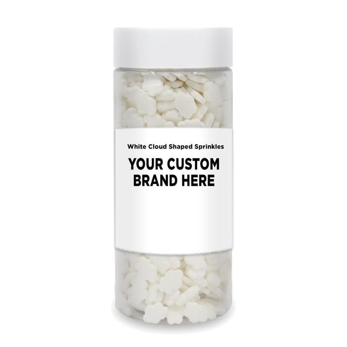 White Cloud Shaped Sprinkles | Private Label (48 units per/case) | Bakell