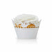 White Dove Hearts Cupcake Wrappers & Liners  | Bakell® Baking Products