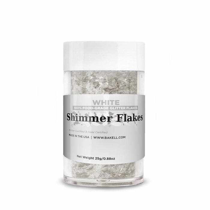Black Edible Shimmer Flakes 4 Gram Jar | Bakell