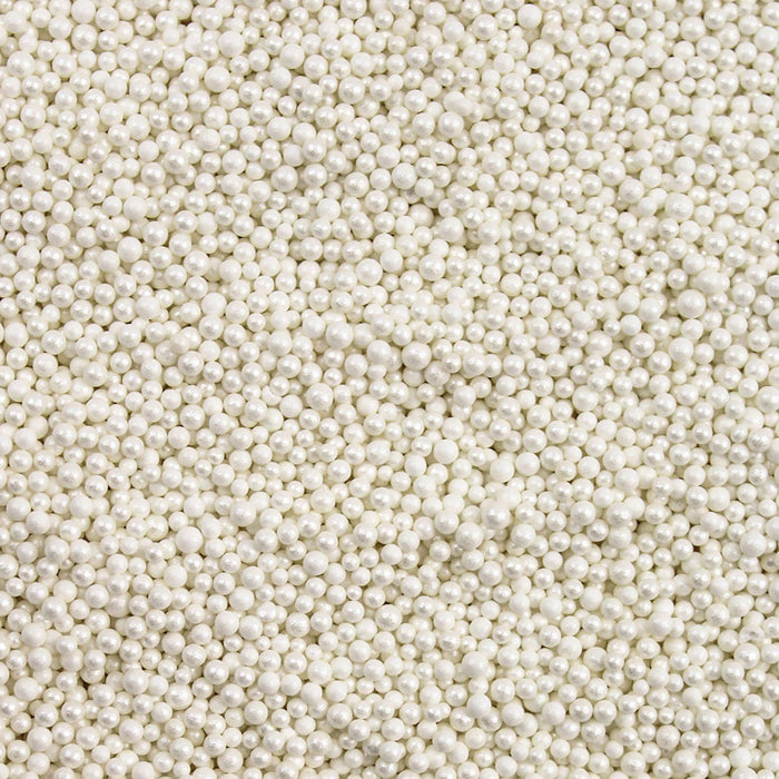 Buy White Mini Pearl Beads by Krazy Sprinkles® | Bakell