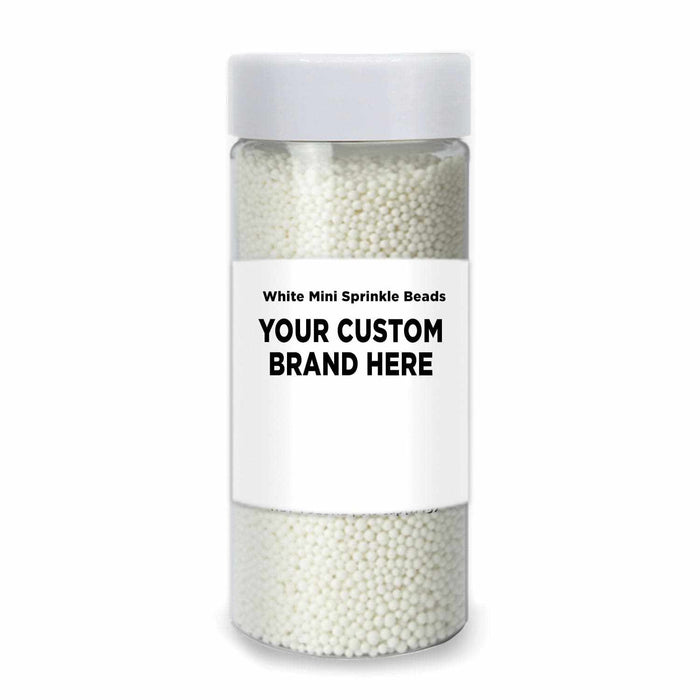 White Sprinkle Mini Beads | Private Label | Bakell